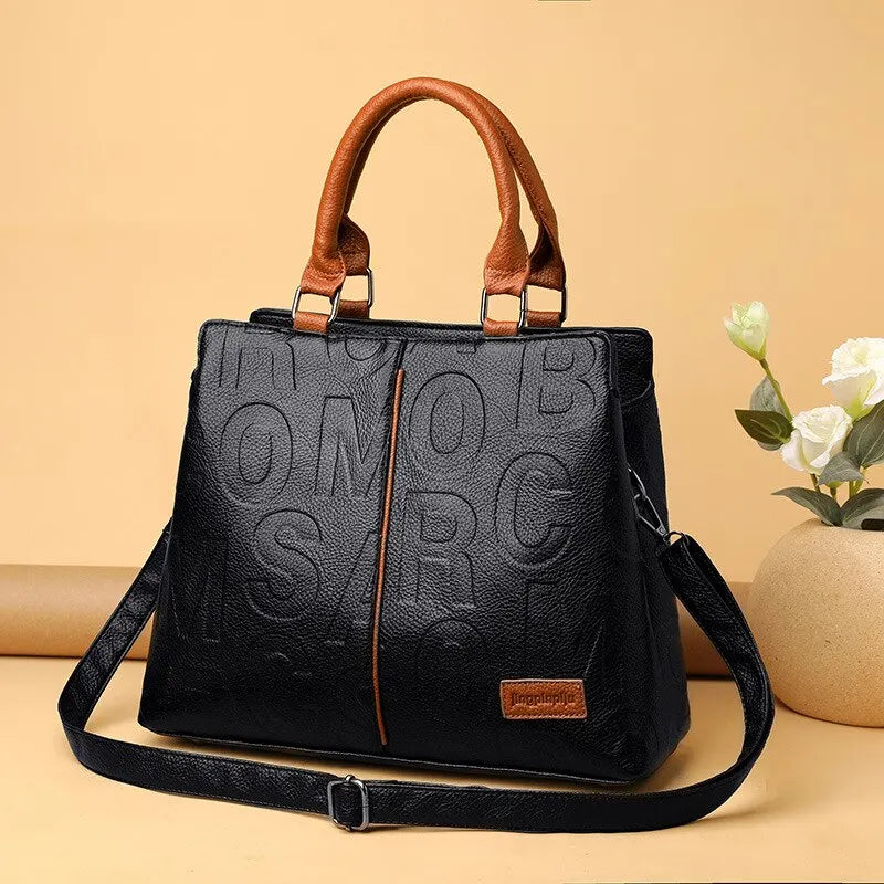 Bolsa de Couro Alça Longa Feminina