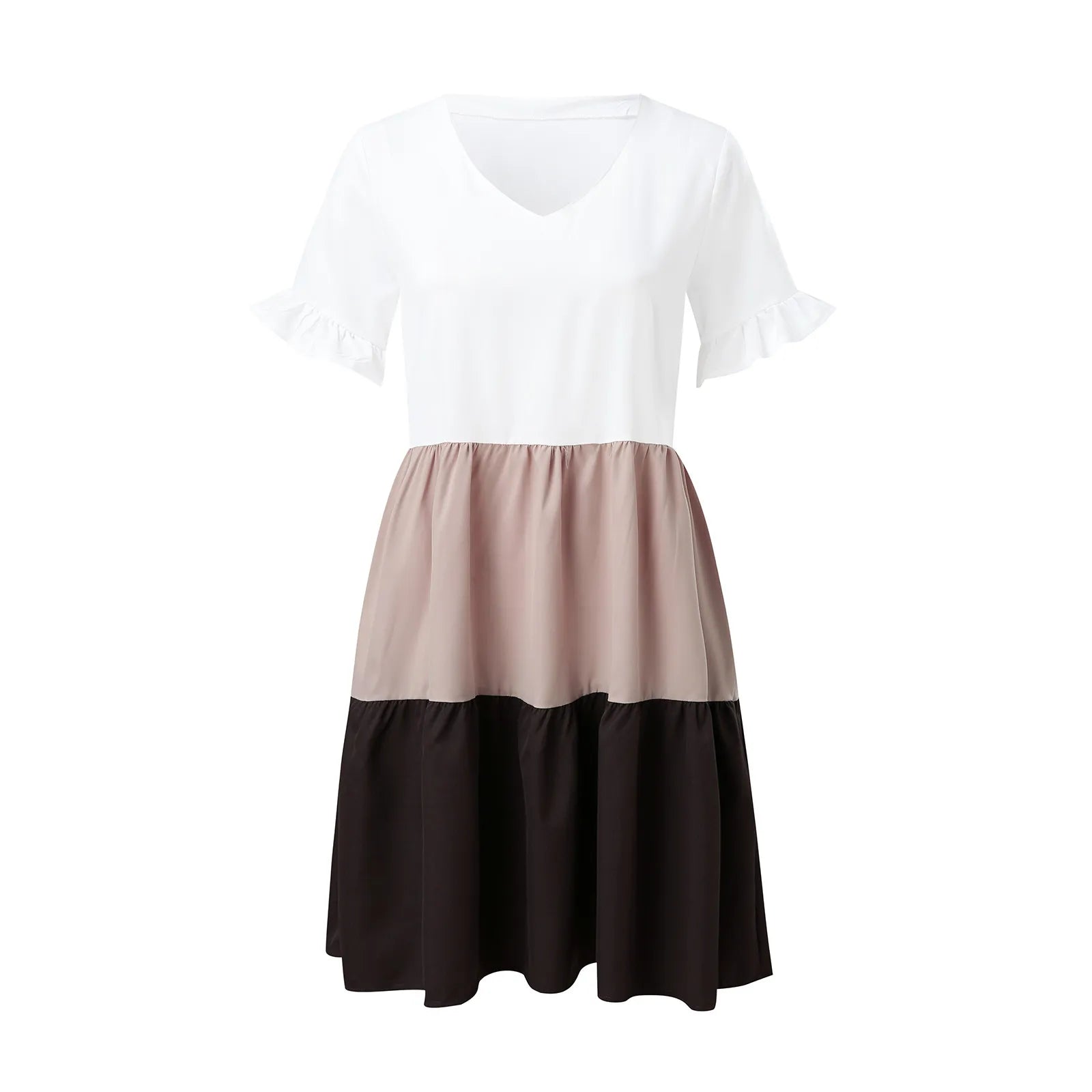 Vestido Soltinho Tricolor Vintage