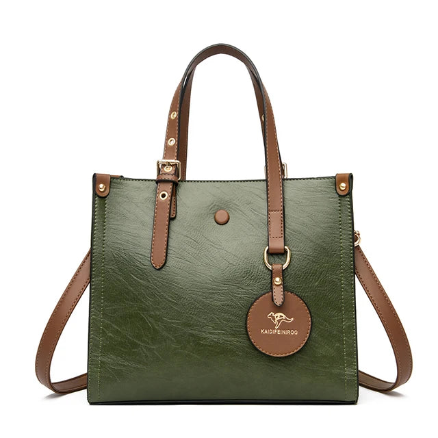 Bolsa de Couro Feminino Vintage