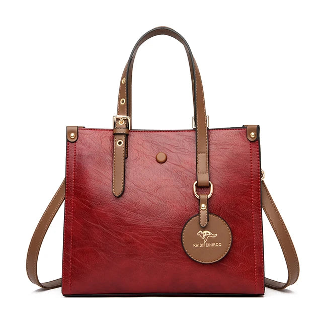 Bolsa de Couro Feminino Vintage