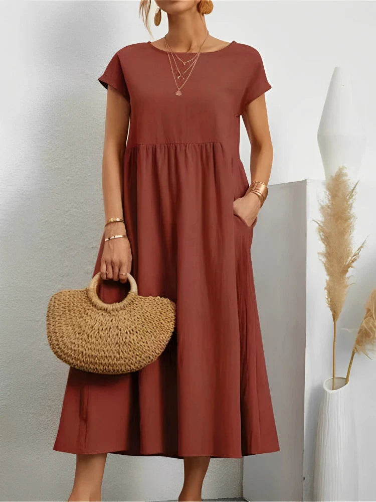 Vestido Soltinho Longo Feminino Elizabeth