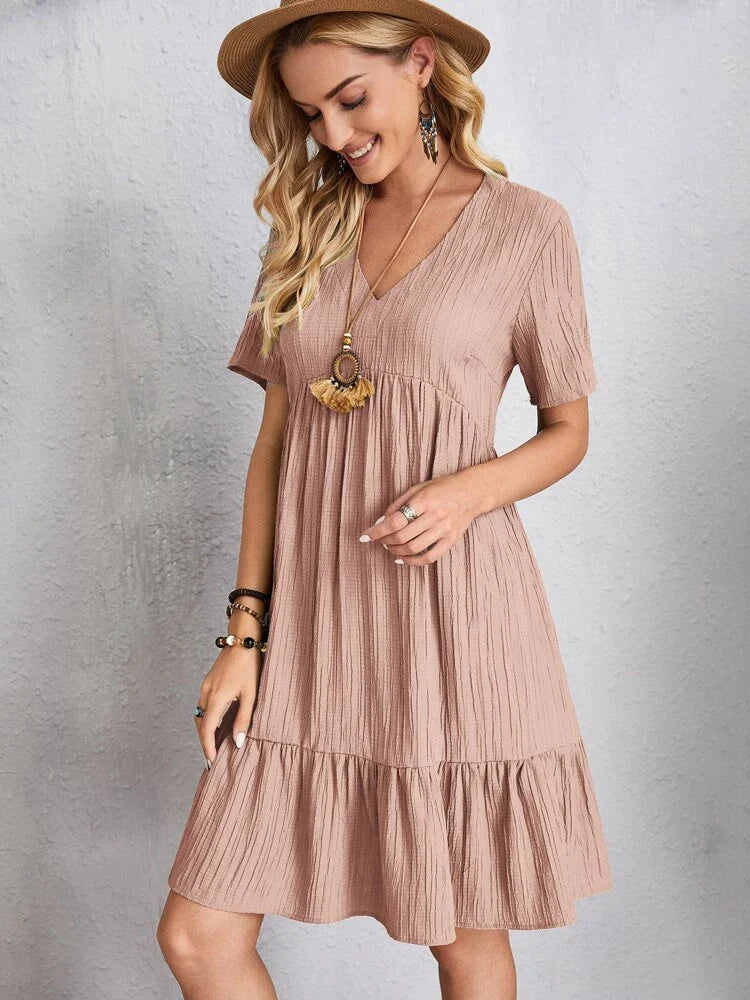 Vestido Casual Soltinho Midi de Verão Anne