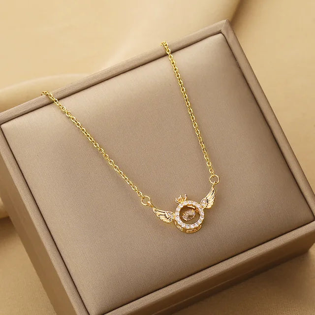 Colar com Pingente Angel Feminino