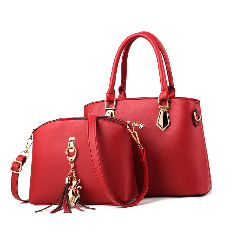 Bolsa-de-Couro-Feminina-de-Ombro-Zirta-Vogue-Vermelho